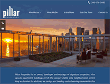 Tablet Screenshot of pillarproperties.com